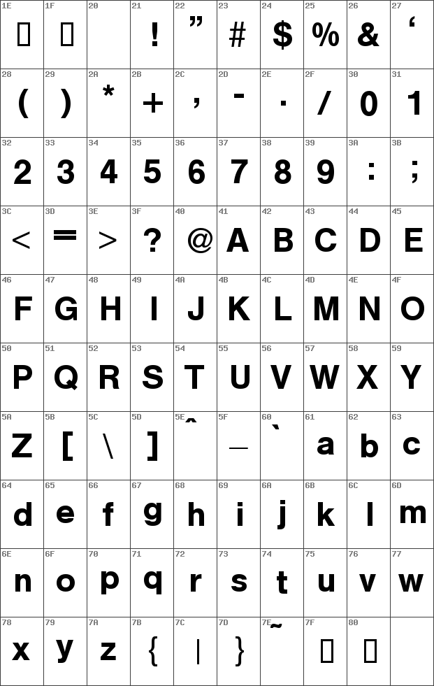 helbameddbbold font